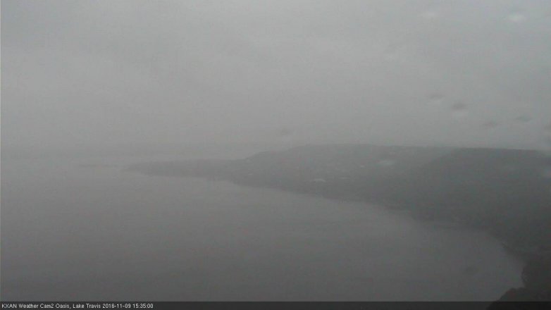 Lake Travis webcam, November 9, 2016 2:40 PM CT
