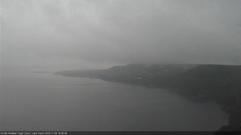 Lake Travis webcam, November 9, 2016 3:15 PM CT