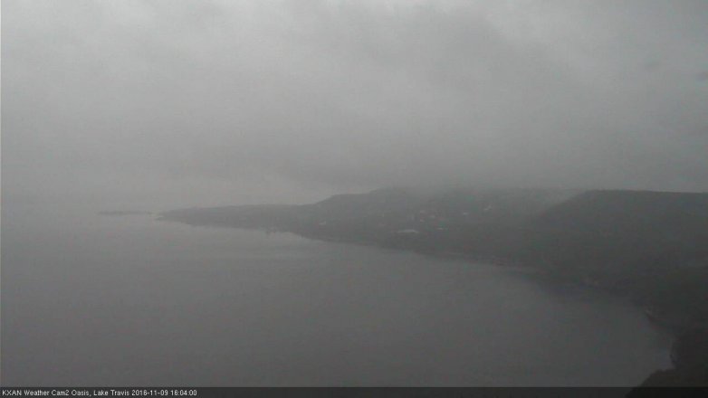 Lake Travis webcam, November 9, 2016 3:30 PM CT