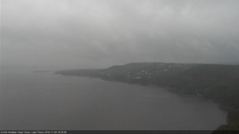 Lake Travis webcam, November 9, 2016 3:40 PM CT