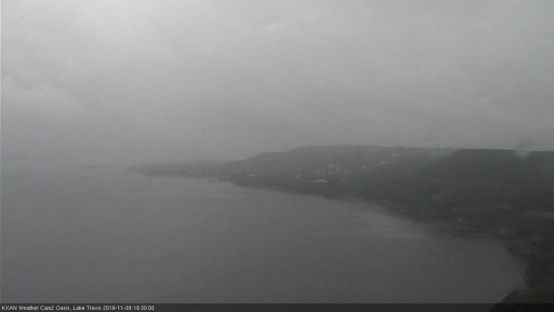 Lake Travis webcam, November 9, 2016 3:45 PM CT