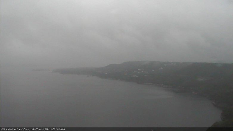 Lake Travis webcam, November 9, 2016 3:50 PM CT