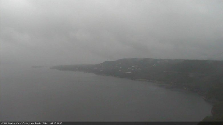 Lake Travis webcam, November 9, 2016 4:00 PM CT