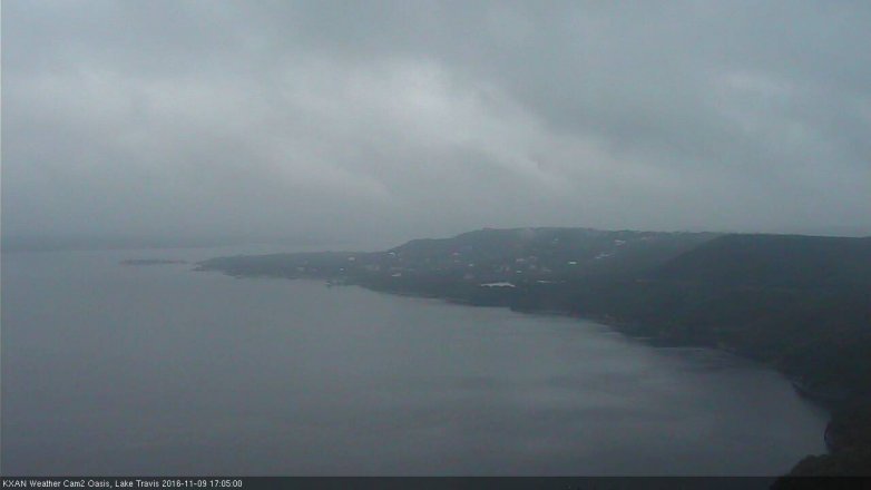 Lake Travis webcam, November 9, 2016 4:25 PM CT