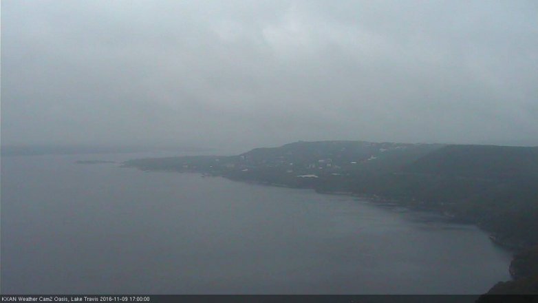 Lake Travis webcam, November 9, 2016 4:30 PM CT