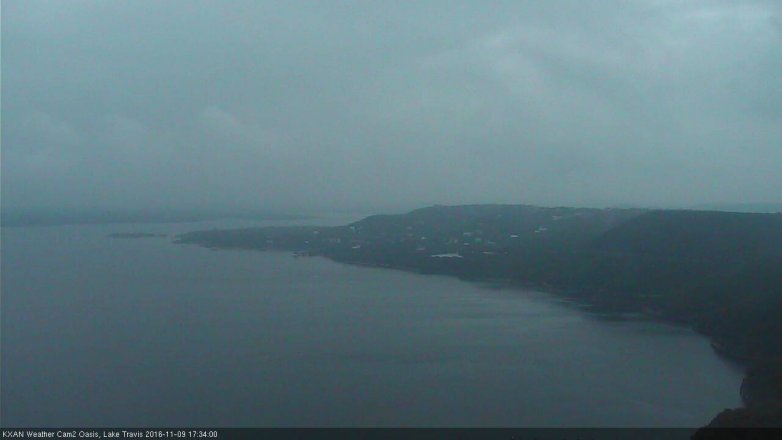 Lake Travis webcam, November 9, 2016 5:05 PM CT