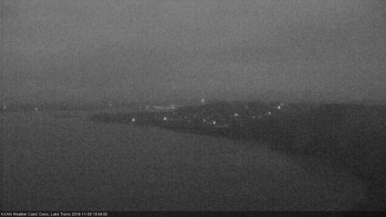 Lake Travis webcam, November 9, 2016 5:10 PM CT