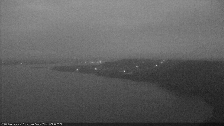 Lake Travis webcam, November 9, 2016 5:15 PM CT