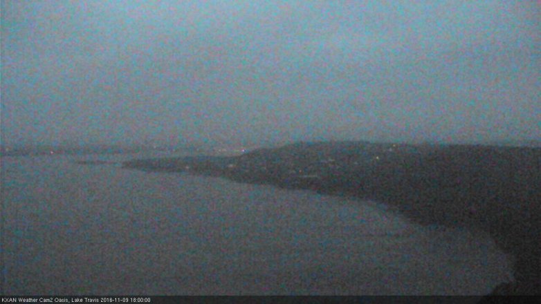 Lake Travis webcam, November 9, 2016 5:20 PM CT