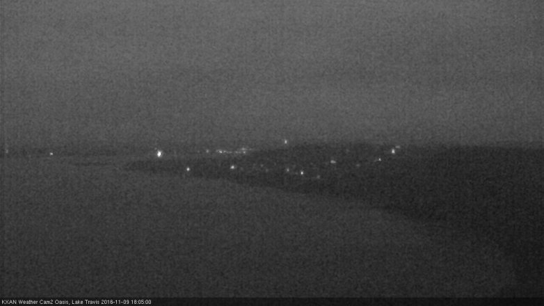 Lake Travis webcam, November 9, 2016 5:35 PM CT