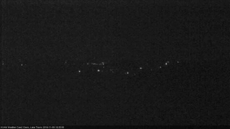 Lake Travis webcam, November 9, 2016 5:50 PM CT
