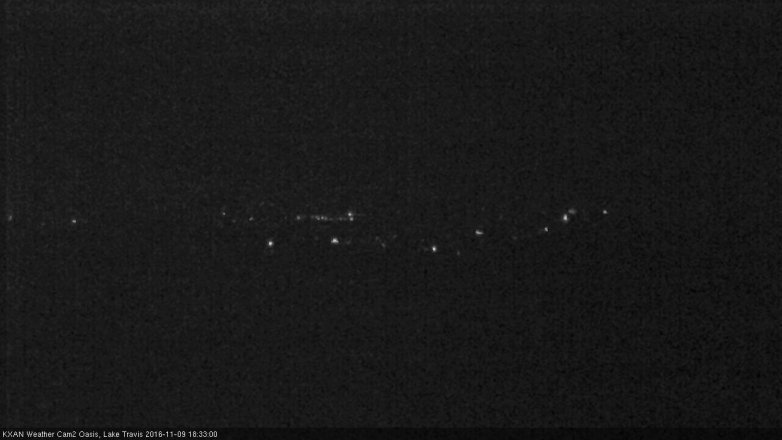 Lake Travis webcam, November 9, 2016 6:05 PM CT