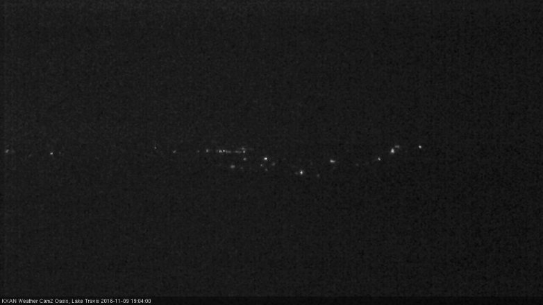 Lake Travis webcam, November 9, 2016 6:20 PM CT