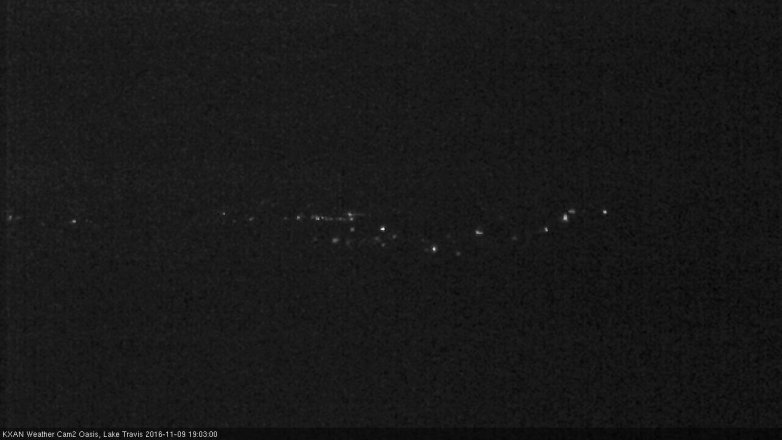 Lake Travis webcam, November 9, 2016 6:30 PM CT
