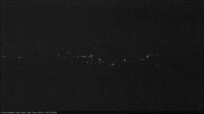 Lake Travis webcam, November 9, 2016 6:40 PM CT