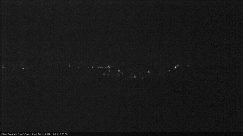 Lake Travis webcam, November 9, 2016 6:50 PM CT