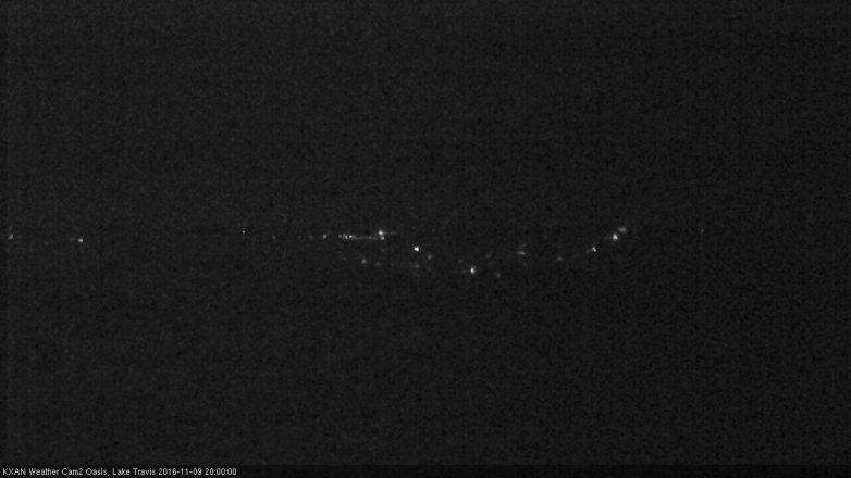 Lake Travis webcam, November 9, 2016 7:10 PM CT