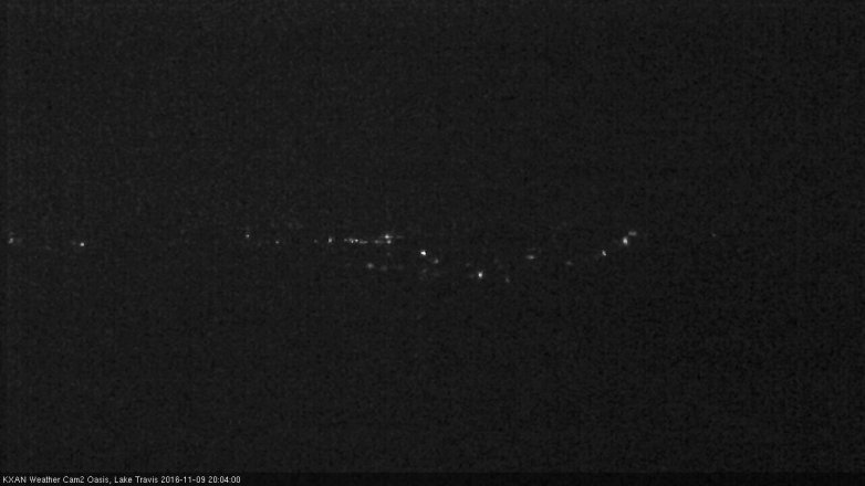 Lake Travis webcam, November 9, 2016 7:25 PM CT