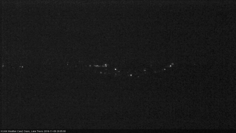 Lake Travis webcam, November 9, 2016 7:35 PM CT