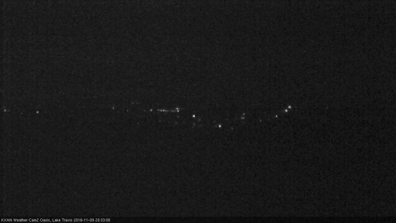 Lake Travis webcam, November 9, 2016 7:45 PM CT