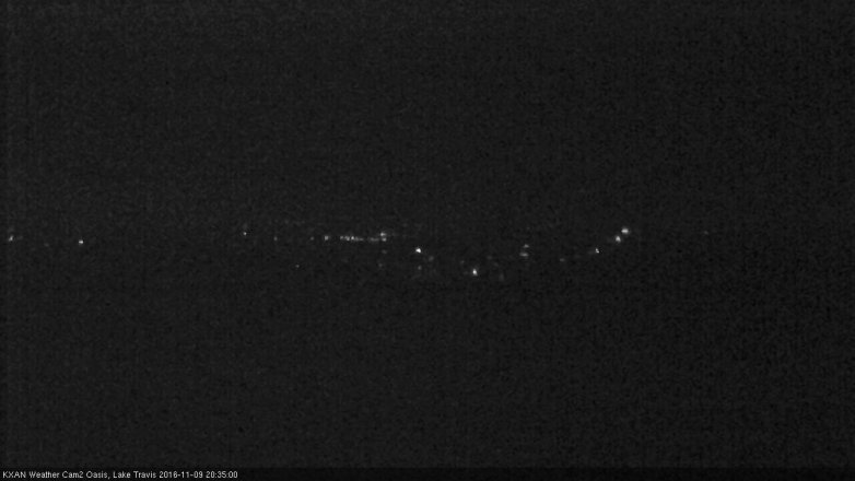 Lake Travis webcam, November 9, 2016 7:55 PM CT