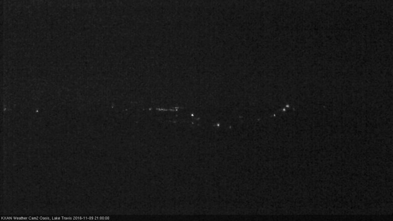 Lake Travis webcam, November 9, 2016 8:15 PM CT