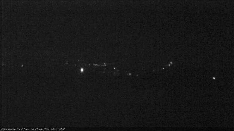 Lake Travis webcam, November 9, 2016 8:25 PM CT
