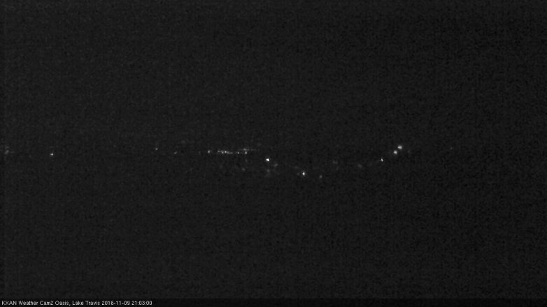 Lake Travis webcam, November 9, 2016 8:35 PM CT
