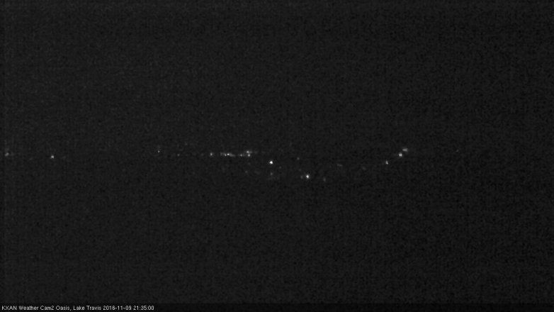Lake Travis webcam, November 9, 2016 8:40 PM CT