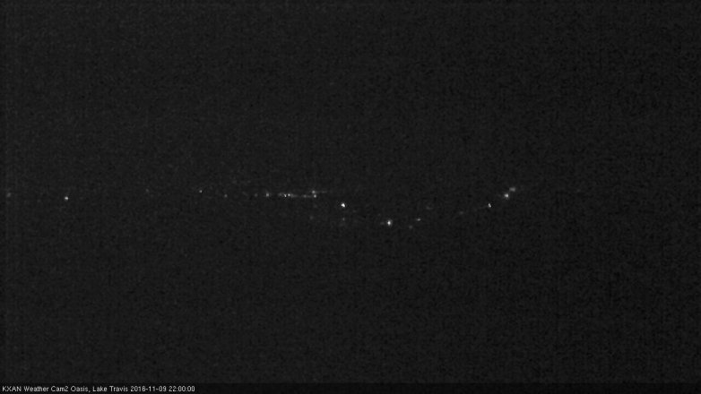 Lake Travis webcam, November 9, 2016 9:10 PM CT