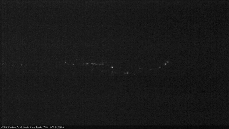 Lake Travis webcam, November 9, 2016 9:40 PM CT