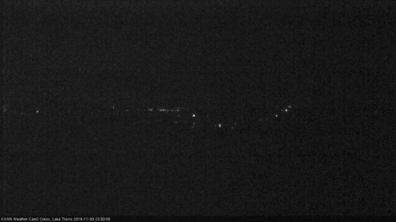 Lake Travis webcam, November 9, 2016 10:30 PM CT