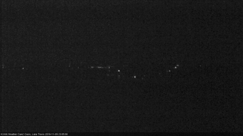Lake Travis webcam, November 9, 2016 10:35 PM CT