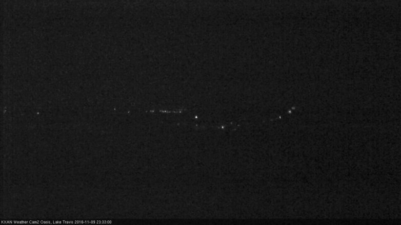 Lake Travis webcam, November 9, 2016 10:40 PM CT