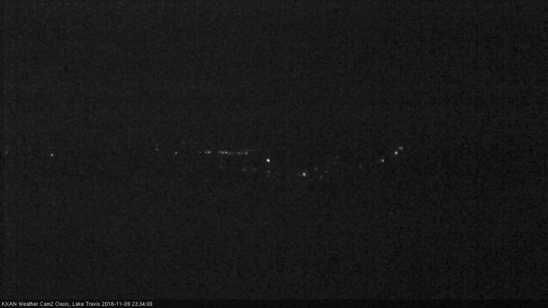 Lake Travis webcam, November 9, 2016 11:05 PM CT