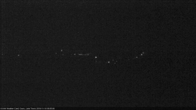 Lake Travis webcam, November 9, 2016 11:10 PM CT