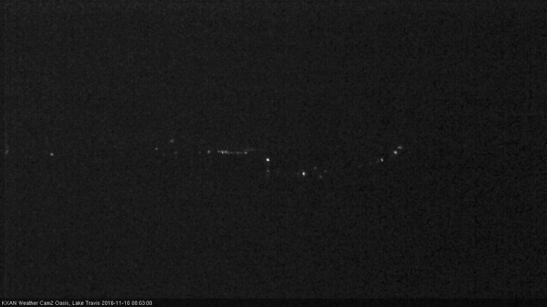 Lake Travis webcam, November 9, 2016 11:30 PM CT