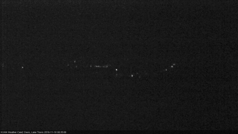 Lake Travis webcam, November 9, 2016 11:45 PM CT