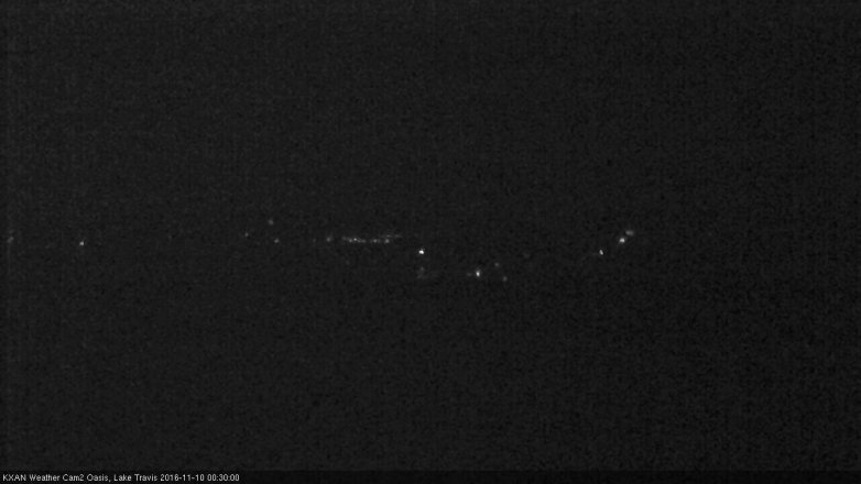 Lake Travis webcam, November 9, 2016 12:00 AM CT