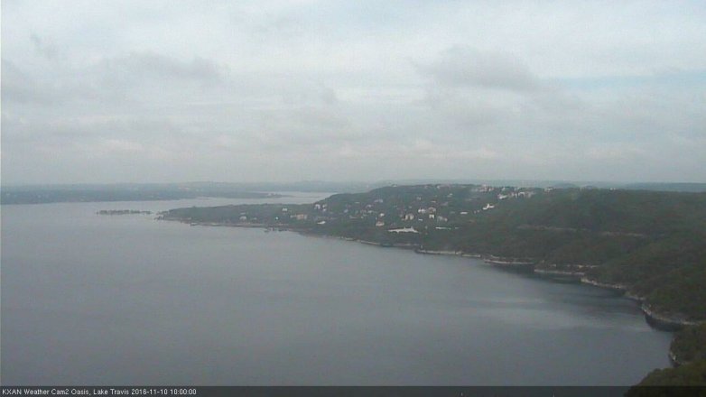Lake Travis webcam, November 10, 2016 9:15 AM CT