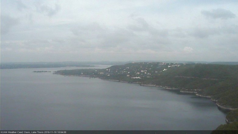 Lake Travis webcam, November 10, 2016 9:20 AM CT