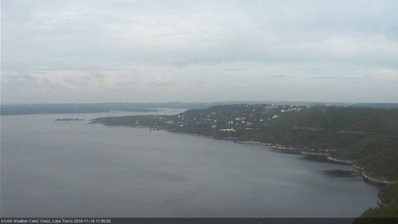 Lake Travis webcam, November 10, 2016 10:10 AM CT