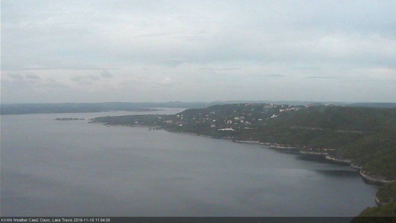 Lake Travis webcam, November 10, 2016 10:15 AM CT