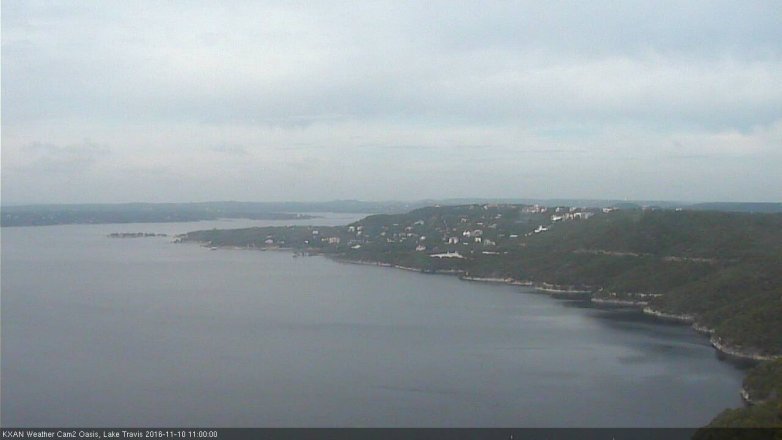Lake Travis webcam, November 10, 2016 10:30 AM CT