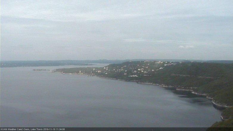 Lake Travis webcam, November 10, 2016 10:40 AM CT