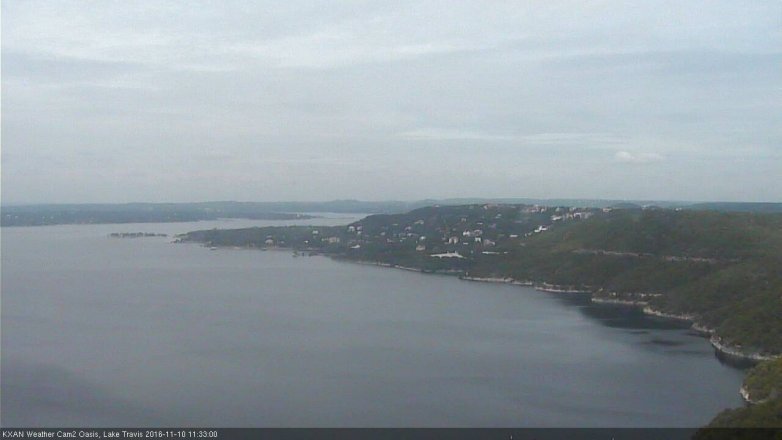 Lake Travis webcam, November 10, 2016 10:45 AM CT