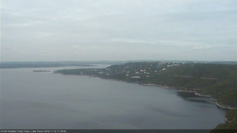 Lake Travis webcam, November 10, 2016 11:00 AM CT
