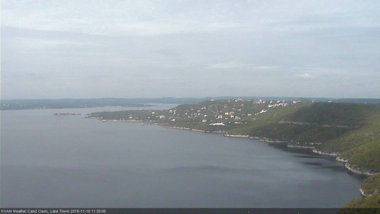 Lake Travis webcam, November 10, 2016 11:05 AM CT