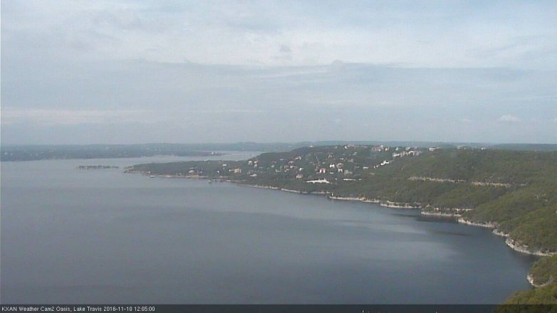 Lake Travis webcam, November 10, 2016 11:10 AM CT