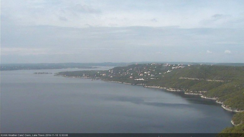 Lake Travis webcam, November 10, 2016 11:15 AM CT